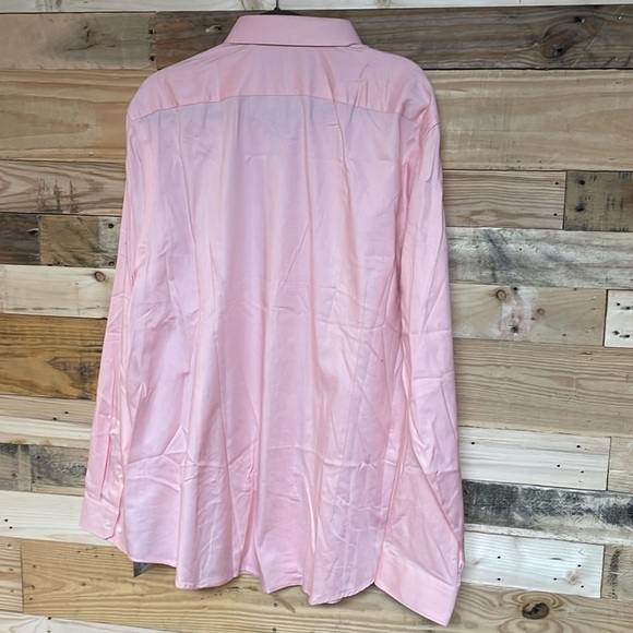 Express size XXL 1MX slim pink color long sleeve button down dress shirt - Picture 7 of 7